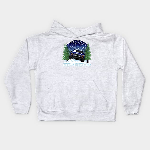 Raptor f150 Christmas Kids Hoodie by HSDESIGNS